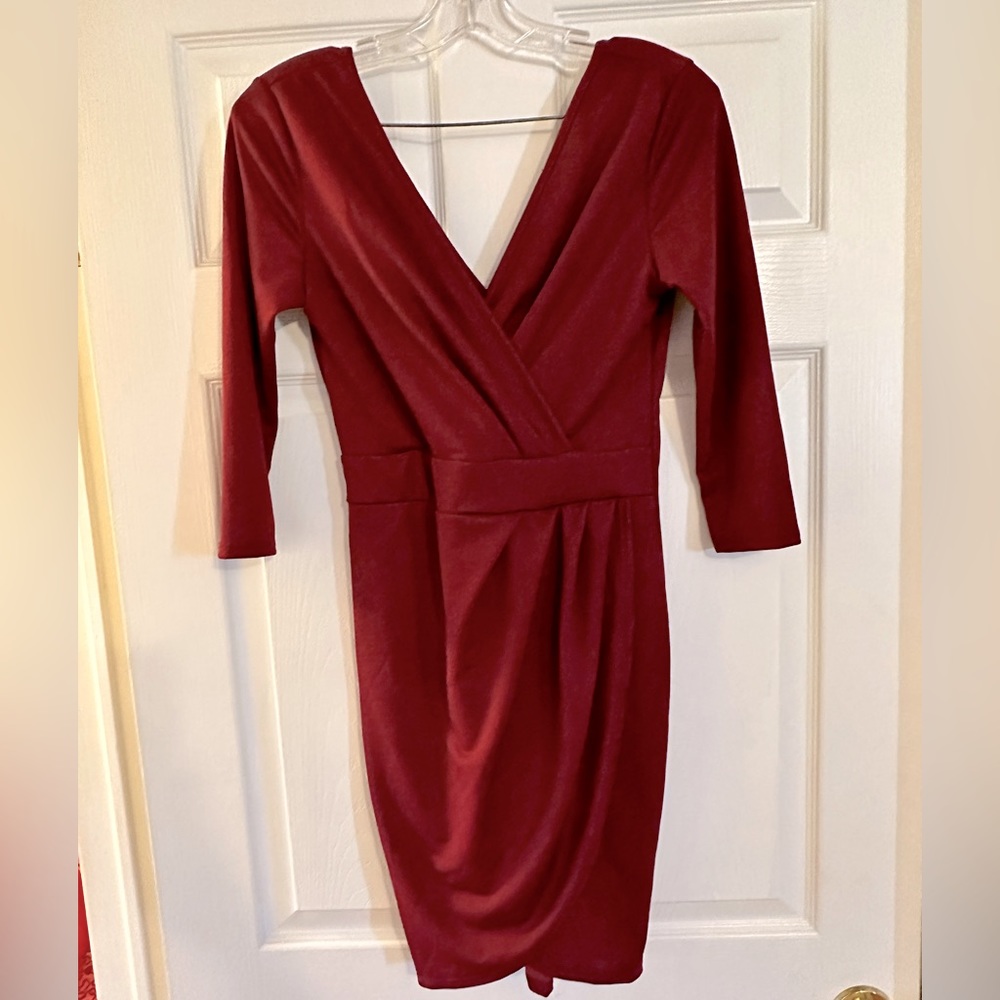 Envy cropped sleeve Dress